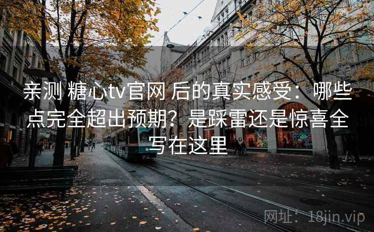 亲测 糖心tv官网 后的真实感受：哪些点完全超出预期？是踩雷还是惊喜全写在这里