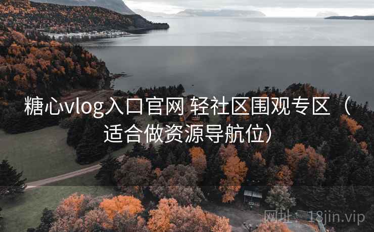 糖心vlog入口官网 轻社区围观专区（适合做资源导航位）