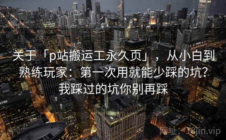 关于「p站搬运工永久页」，从小白到熟练玩家：第一次用就能少踩的坑？我踩过的坑你别再踩